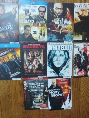 Blockbuster 8x5.5 Movie Backer Cards 10 Shooters Movie Posters